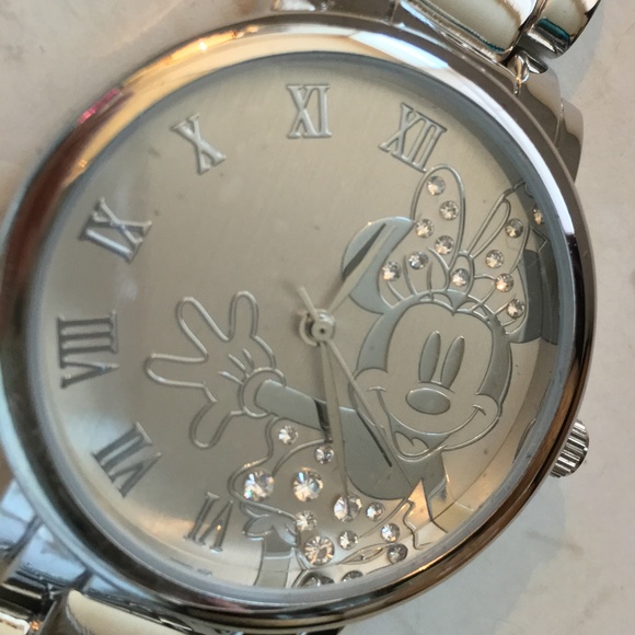 Disney Accessories - Disney Minnie Mouse Stainless Steel Bracelet Watch